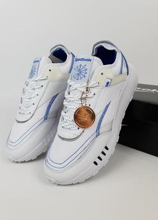 Мужские кроссовки reebok classic legacy white blue / smb1 фото