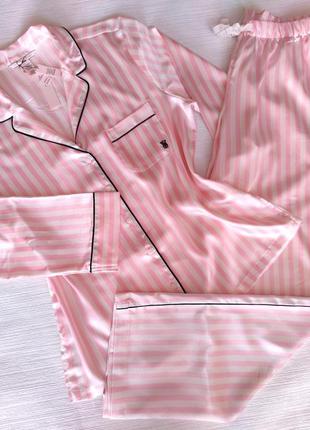 Victoria's secret пижама пижама сатин виктория сикрет выктория сикрет