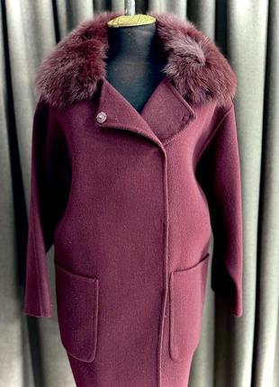Женское шерстяное пальто италия3 фото