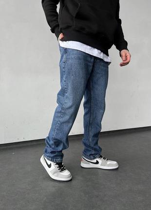 Удлиненные мужские джинсы темно-синие / качественные джинсы для мужчин3 фото