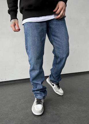 Удлиненные мужские джинсы темно-синие / качественные джинсы для мужчин5 фото