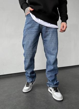Удлиненные мужские джинсы темно-синие / качественные джинсы для мужчин6 фото