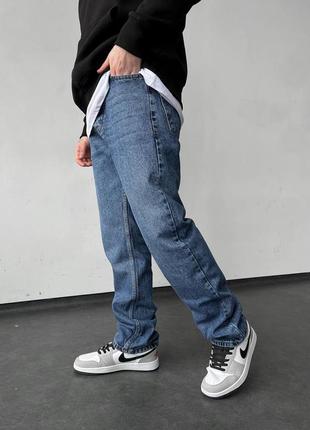 Удлиненные мужские джинсы темно-синие / качественные джинсы для мужчин8 фото