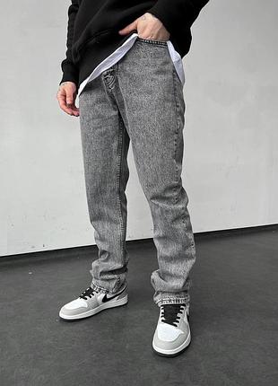 Сірі чоловічі джинси / базові класичні джинси на кожний день