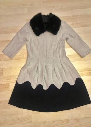 Тепле плаття зі знімним коміром