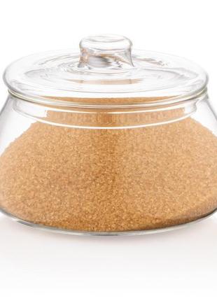 Сахарница 500 мл стеклянная прозрачная сахарница сахарница с боросиликатного стекла ar2602sp