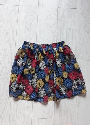 Летняя цветная юбка.3 фото