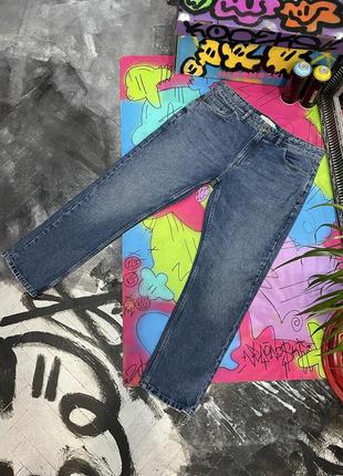 Щільні джинси з ефектом гармент-дай1 фото