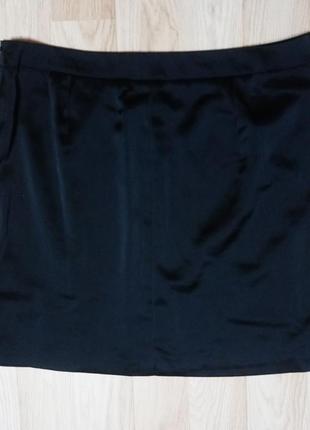 Атласная мини юбка2 фото