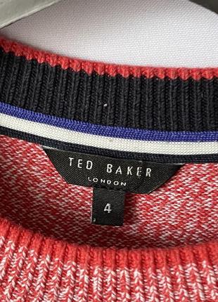 Рожевий кораловий джемпер ted baker бавовна з віскозою5 фото