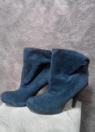 Ботинки ботильоны натуральный замш moda in pele