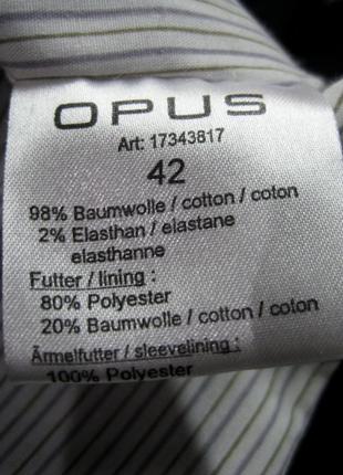 Opus (германия) крутой хлопковый стрейч блейзер8 фото