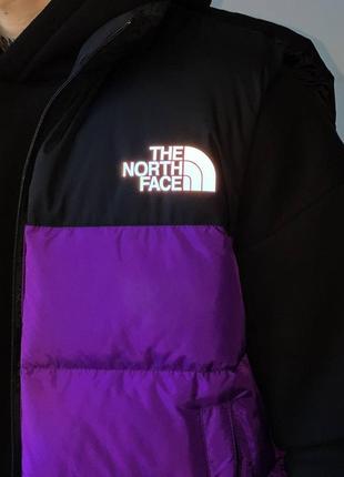 Фиолетовая жилетка the north face / стильные молодежные жилеты зе норт фейс9 фото