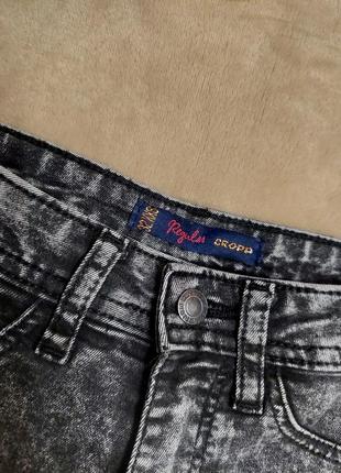 Актуальные летние легкие джинсовые шорты стрейч регулар regular cropp серые шортики на высокой посадке4 фото