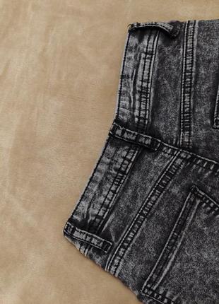 Актуальные летние легкие джинсовые шорты стрейч регулар regular cropp серые шортики на высокой посадке5 фото