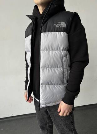 Стильная молодежная жилетка the north face / качественная безрукавка зе норт фейс серая2 фото