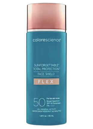Colorescience sunforgettable total protection face shield flex spf 50 сонцезахисний крем для обличчя c адаптивними пігментами light 2