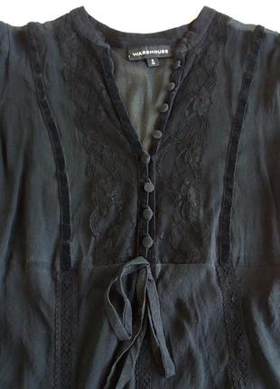 Фирменная шелковая блуза/ блузка/рубашка с коротким рукавом2 фото