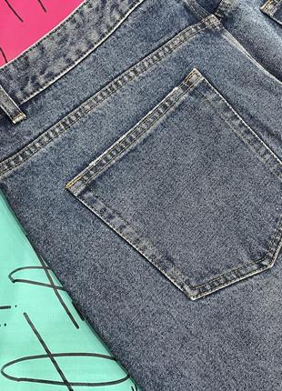 Щільні джинси з ефектом гармент-дай6 фото