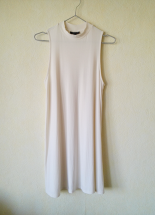 Кремовое платье-туника  topshop 10 uk5 фото