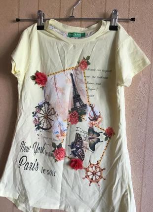 Супер туніка для дівчинки на зріст 122-128,134-140,140-146