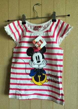 Трикотажна футболка для дівчаток на зростання 104,110,116,122,128