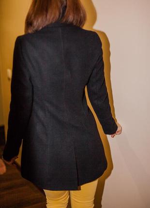 Драповое пальто new look косуха размер xs-s3 фото