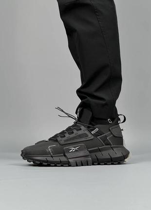Чоловічі кросівки reebok zig kinetica fit black white / smb