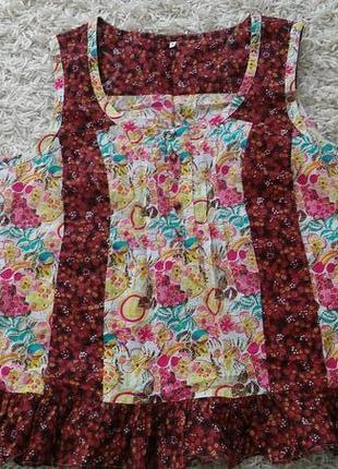 Котоновая майка топ