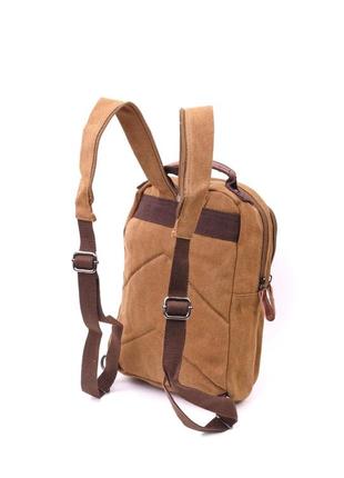Рюкзак коричневый текстильный3 фото