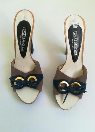 Шкіряні шльопанці eva sanchez іспанія