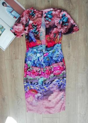 Шикарное платье миди от asos floral print dress5 фото