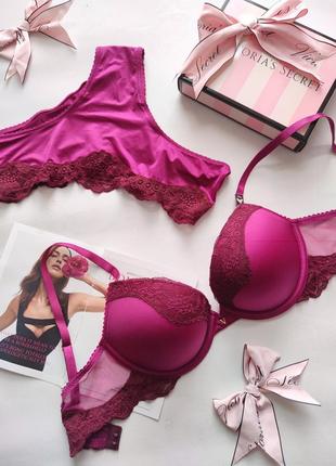 Victoria's secret комплект набор бра бюст лифчик білизна вікторія сікрет белье виктория сикрет