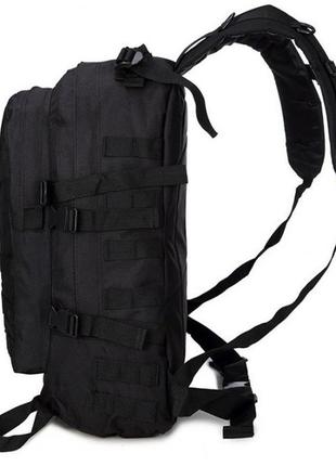Рюкзак тактический на 40л штурмовой туристический с системой molle черный большой6 фото