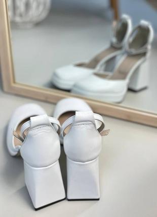 Эксклюзивные туфли босоножки женские из натуральной итальянской кожи и замша женские на каблуке платформе5 фото