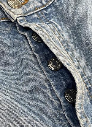 Вінтажні світло-блакитні широкі прямі джинси asos design8 фото