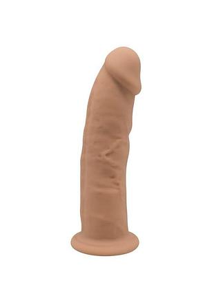 Фаллоимитатор silexd robby caramel (model 2 size 6in), двухслойный, силикон+silexpan, диаметр 3,5 см