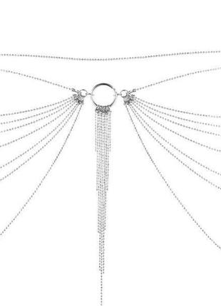 Цепочка трусики или лиф bijoux indiscrets magnifique waist chain - silver, украшение на тело2 фото