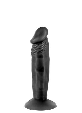 Фаллоимитатор с присоской real body - real zack black, tpe, диаметр 3,7см