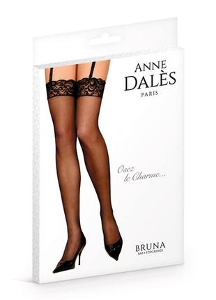 Чулки anne de ales bruna t4 black2 фото