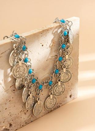 Цепочка на пояс в восточном стиле, украшение на талию, для платья, на фотосессию, на...