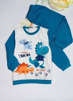 Пижама утепленная dino. 1/ бренд: ovs\Размер: 80 (12-18 мес.)