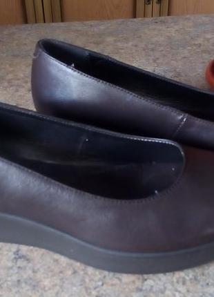 Туфли балетки aerosoles кожаные5 фото