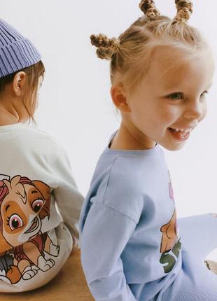 Лонгслів кофта zara paw patrol щенячий патруль 74см 80см 86см 92см
