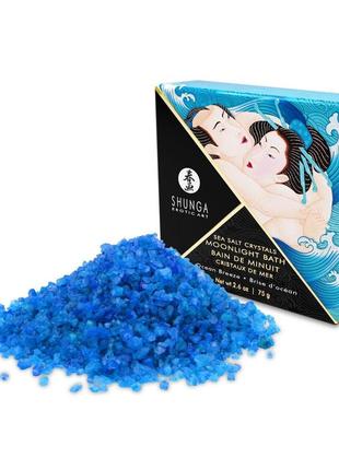 Соль для ванны shunga moonlight bath - ocean breeze (75 гр), соль мертвого моря, аромамасла2 фото