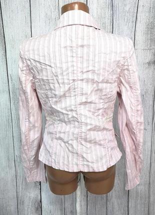 Пиджак легкий weaver, светло розовый! отл сост!4 фото