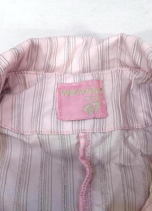 Пиджак легкий weaver, светло розовый! отл сост!6 фото