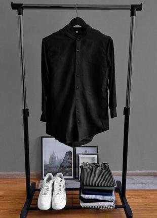 Сорочка базова чорна, чоловіча рубашка