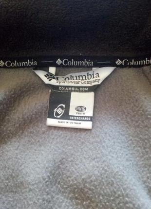 Куртка ветровка columbia с флисовой подстежкой, р. детский 14/165 фото