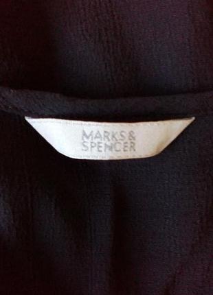 Натуральная блуза с вышивкой от mark & spencer, р. 184 фото